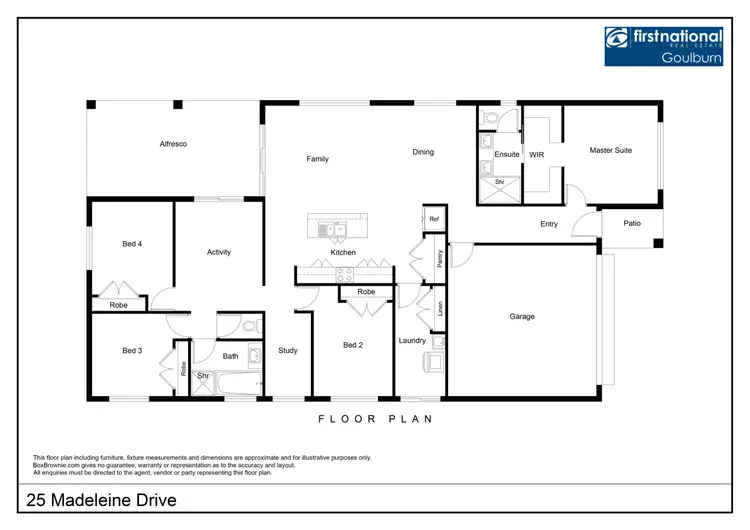 Floorplan of Homely house listing, 25 Madeleine Drive, Goulburn NSW 2580