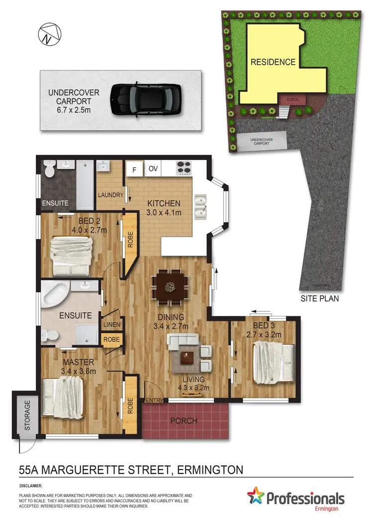Floorplan of Homely house listing, 55A Marguerette Street, Ermington NSW 2115