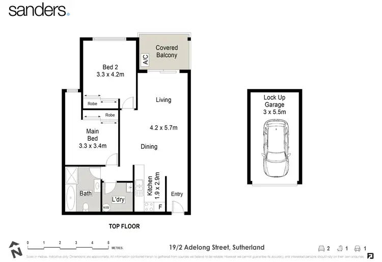 Floorplan of Homely unit listing, 19/2-4 Adelong Street, Sutherland NSW 2232