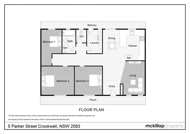 Floorplan of Homely house listing, 5 Parker Street, Crookwell NSW 2583