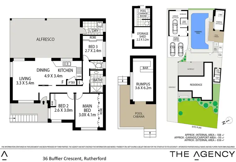 Floorplan of Homely house listing, 36 Buffier Crescent, Rutherford NSW 2320