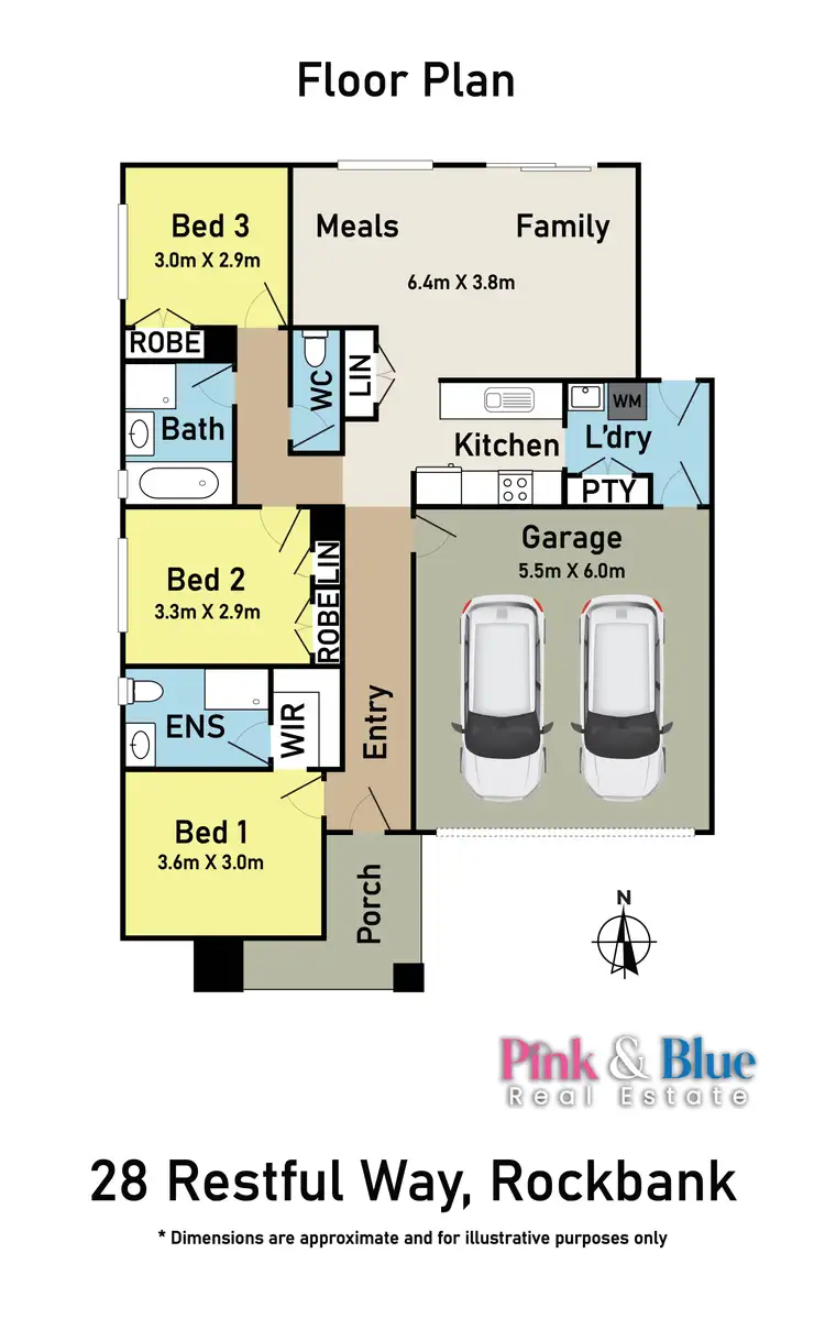 Floorplan of Homely house listing, 28 Restful Way, Rockbank VIC 3335