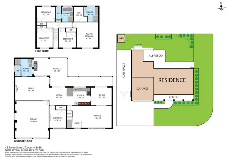 Floorplan of Homely house listing, 45 Taree Street, Tuncurry NSW 2428