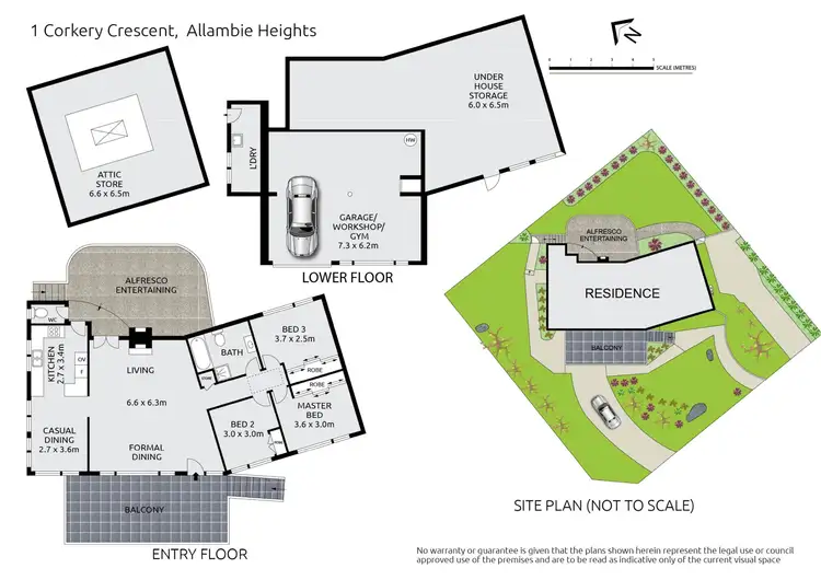 Floorplan of Homely house listing, 1 Corkery Crescent, Allambie Heights NSW 2100