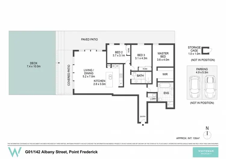 Floorplan of Homely apartment listing, G01/142 Albany Street, Point Frederick NSW 2250