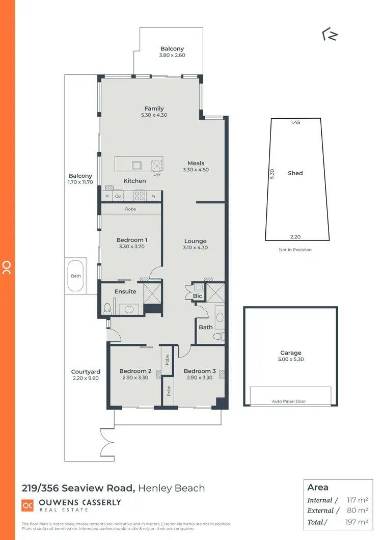 Floorplan of Homely apartment listing, 219/356 Seaview Road, Henley Beach SA 5022