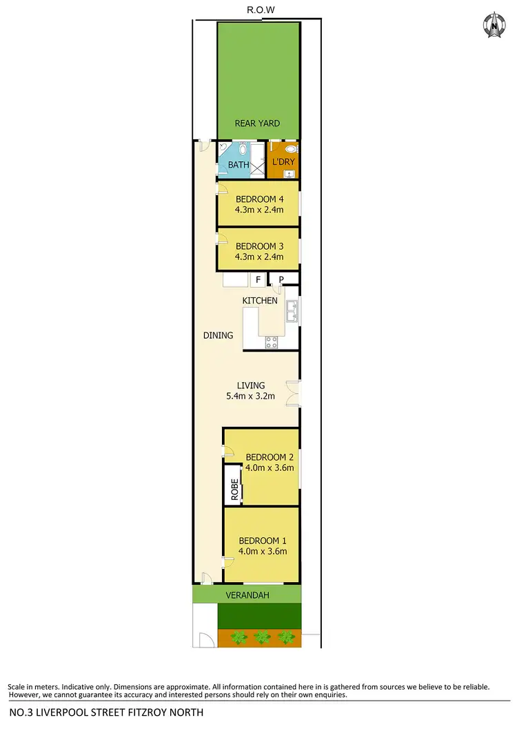 Floorplan of Homely house listing, 3 Liverpool Street, Fitzroy North VIC 3068