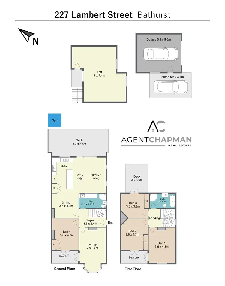 Floorplan of Homely terrace listing, 227 Lambert Street, Bathurst NSW 2795