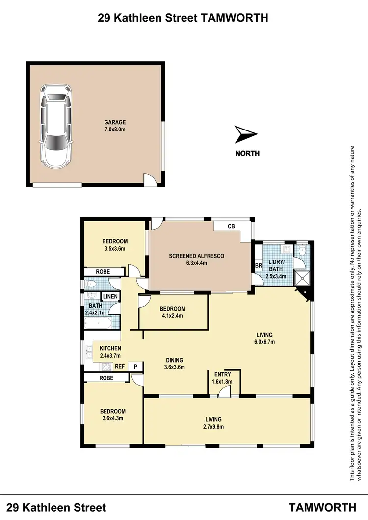 Floorplan of Homely house listing, 29 Kathleen Street, Tamworth NSW 2340