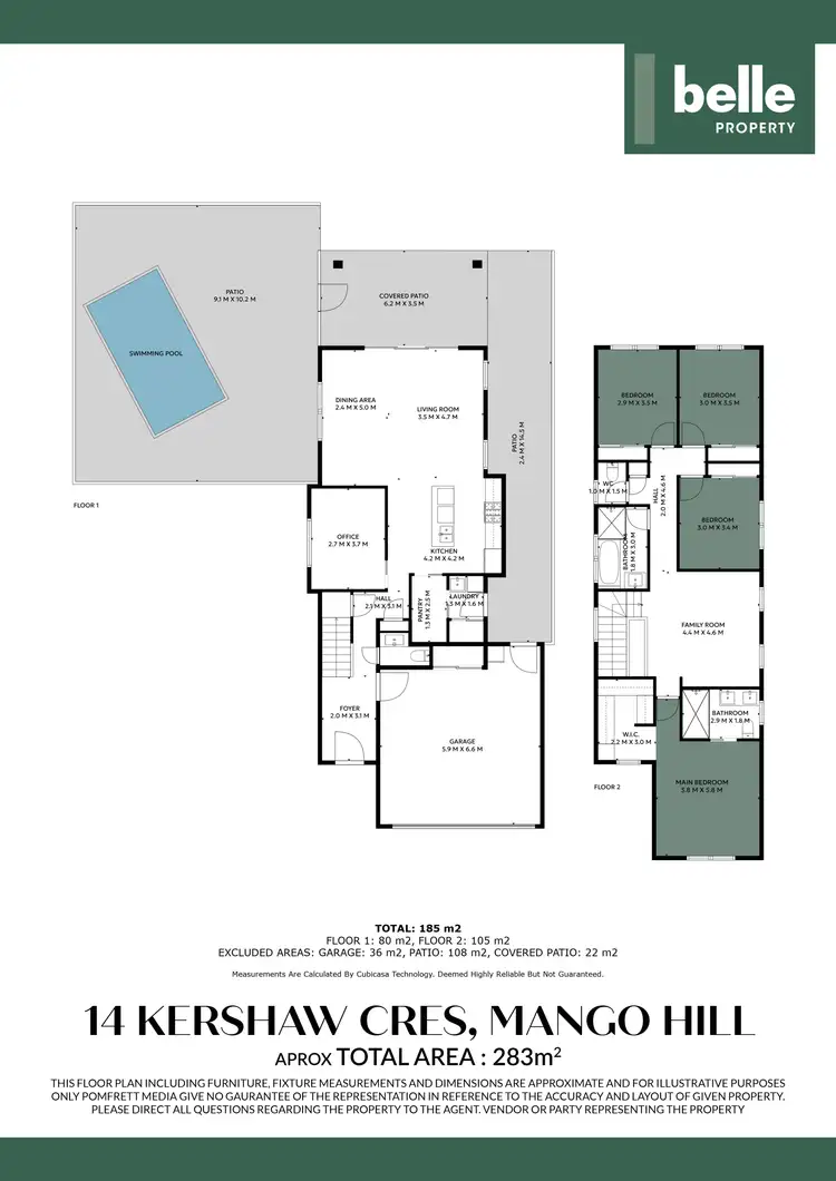 Floorplan of Homely house listing, 14 Kershaw Crescent, Mango Hill QLD 4509