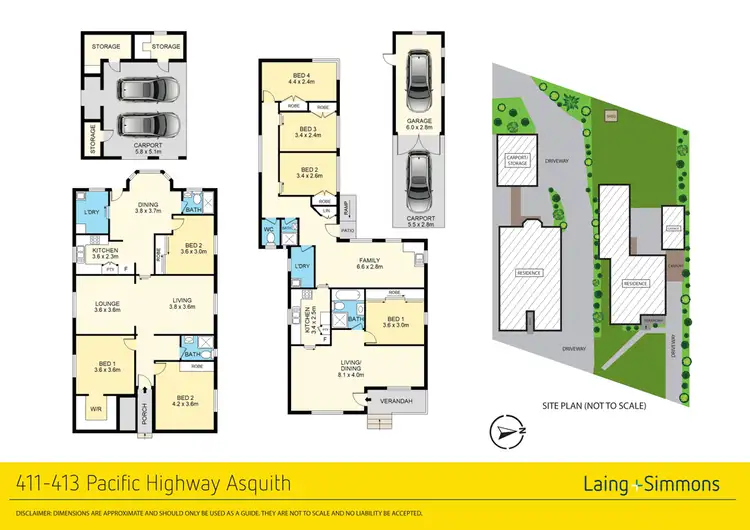 Floorplan of Homely house listing, 411 & 413 Pacific Highway, Asquith NSW 2077