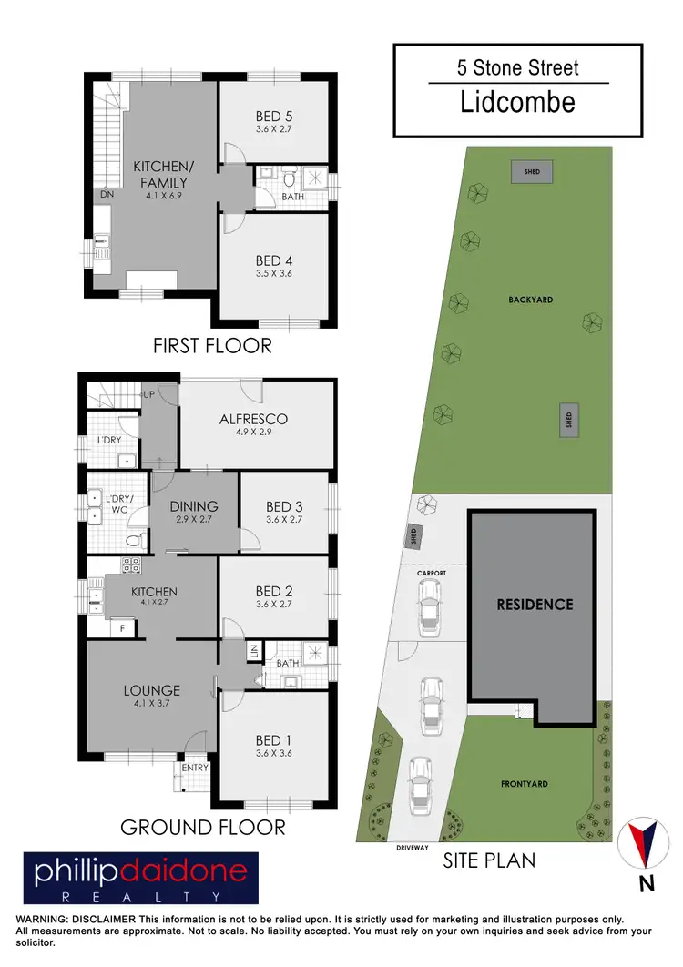 Floorplan of Homely house listing, 5 Stone Street, Lidcombe NSW 2141