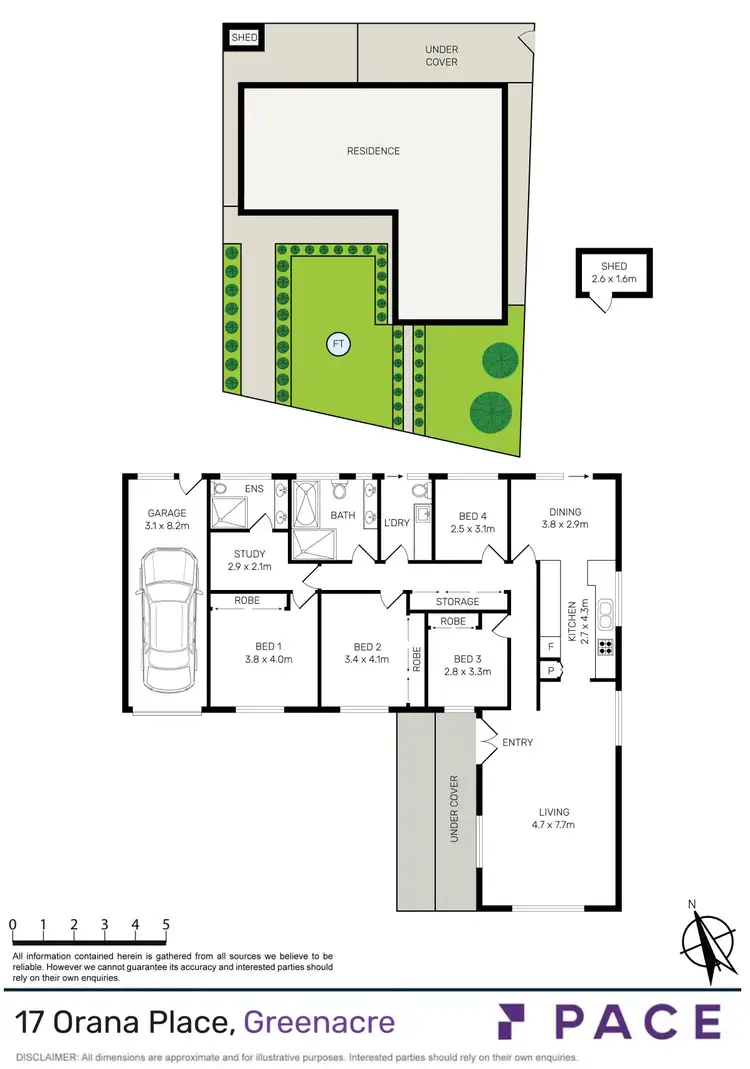 Floorplan of Homely house listing, 17 Orana Place, Greenacre NSW 2190