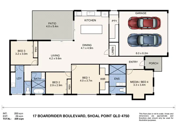 Floorplan of Homely house listing, 17 Boardrider Boulevard, Shoal Point QLD 4750