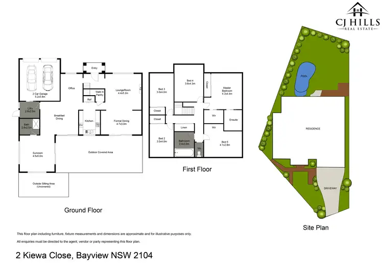 Floorplan of Homely house listing, 2 Kiewa Close, Bayview NSW 2104