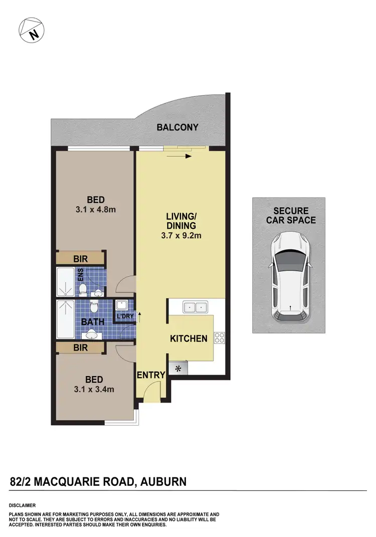 Floorplan of Homely unit listing, 82/2 Macquarie Road, Auburn NSW 2144