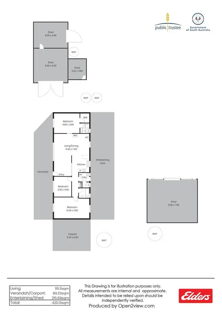 Floorplan of Homely rural property listing, 125 Emu Flat Road, Emu Flat SA 5453