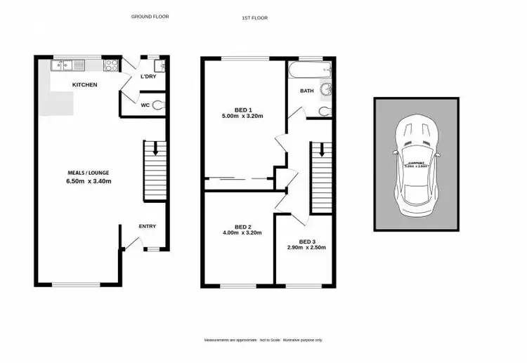 Floorplan of Homely townhouse listing, 4/429 Griffith Road, Lavington NSW 2641