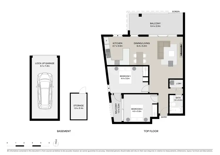 Floorplan of Homely apartment listing, 402/51 Merton Street, Sutherland NSW 2232