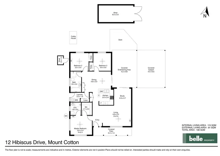 Floorplan of Homely house listing, 12 Hibiscus Drive, Mount Cotton QLD 4165