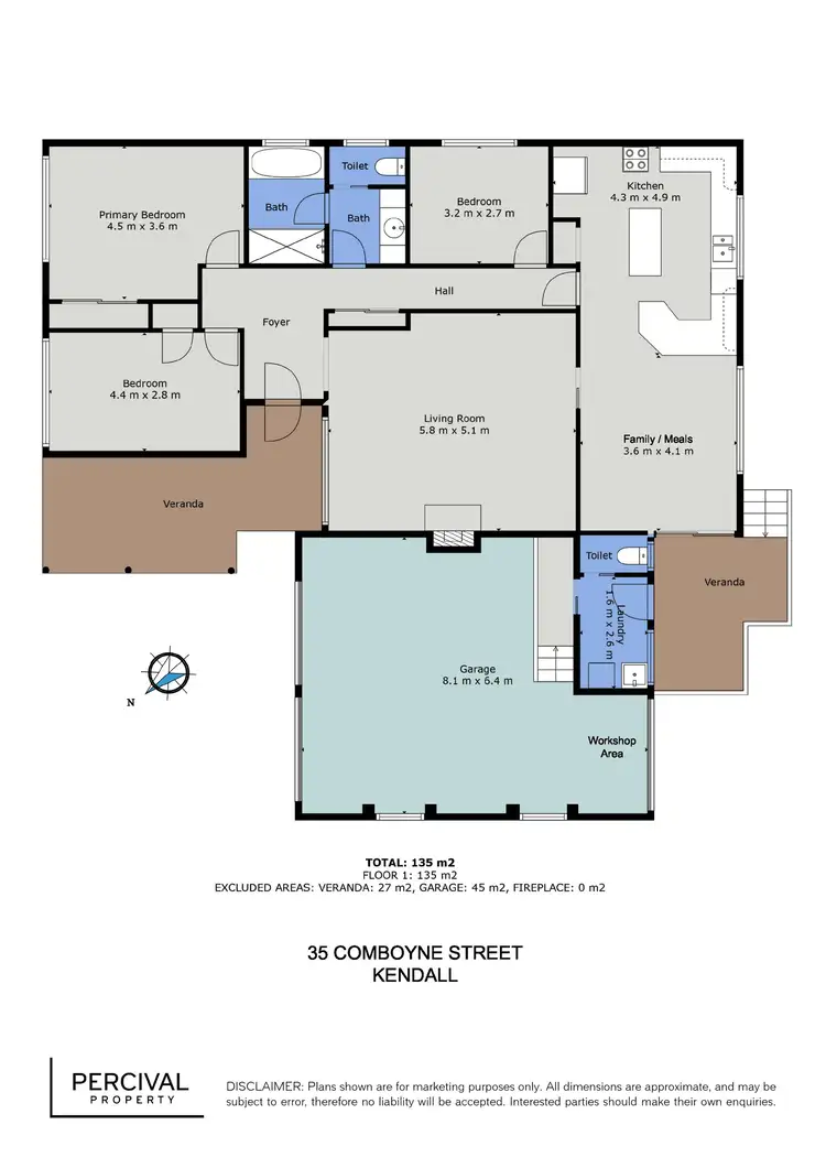 Floorplan of Homely house listing, 35 Comboyne Street, Kendall NSW 2439