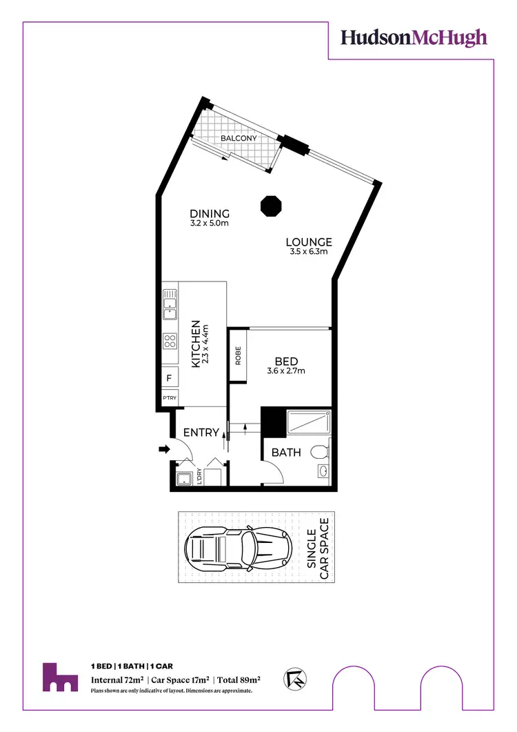 Floorplan of Homely apartment listing, 312/23 Corunna Road, Stanmore NSW 2048