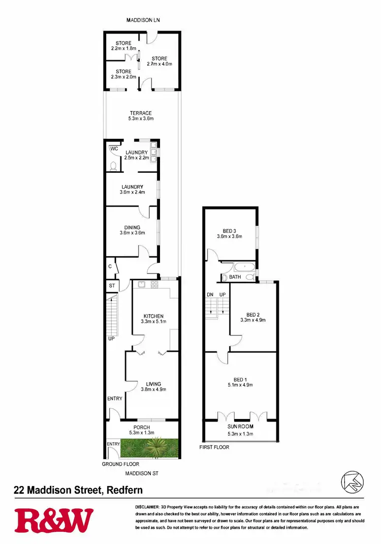 Floorplan of Homely house listing, 22 Maddison Street, Redfern NSW 2016