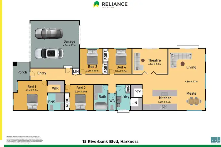 Floorplan of Homely house listing, 15 Riverbank Boulevard, Harkness VIC 3337