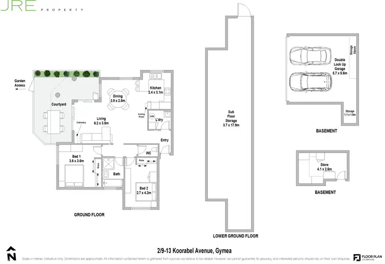 Floorplan of Homely apartment listing, 2/9-13 Koorabel Avenue, Gymea NSW 2227