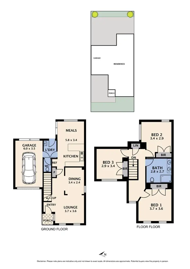 Floorplan of Homely townhouse listing, 10/489B Mahoneys Road, Fawkner VIC 3060