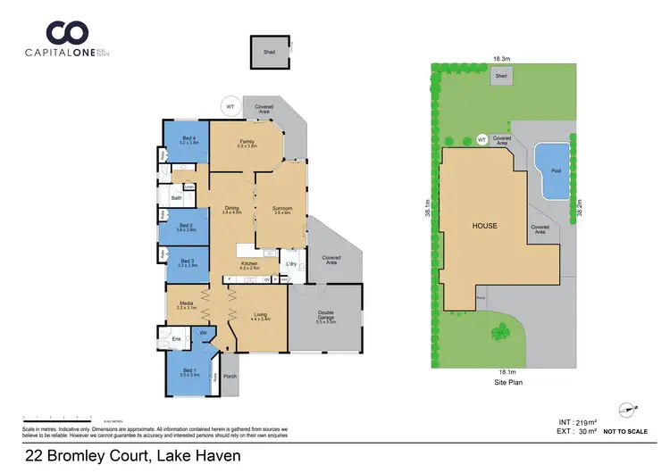 Floorplan of Homely house listing, 22 Bromley Court, Lake Haven NSW 2263