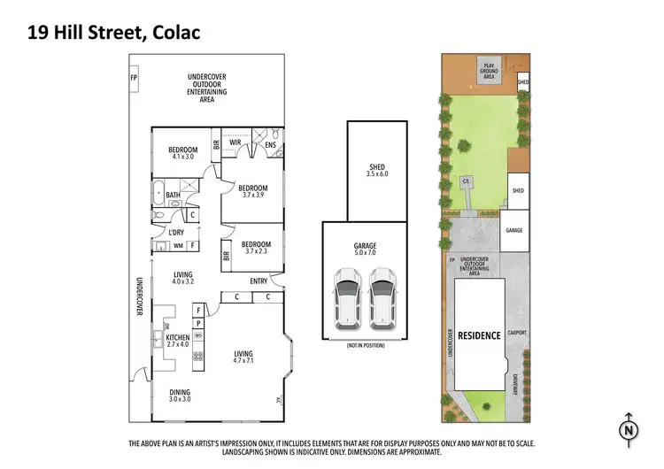 Floorplan of Homely house listing, 19 Hill Street, Colac VIC 3250