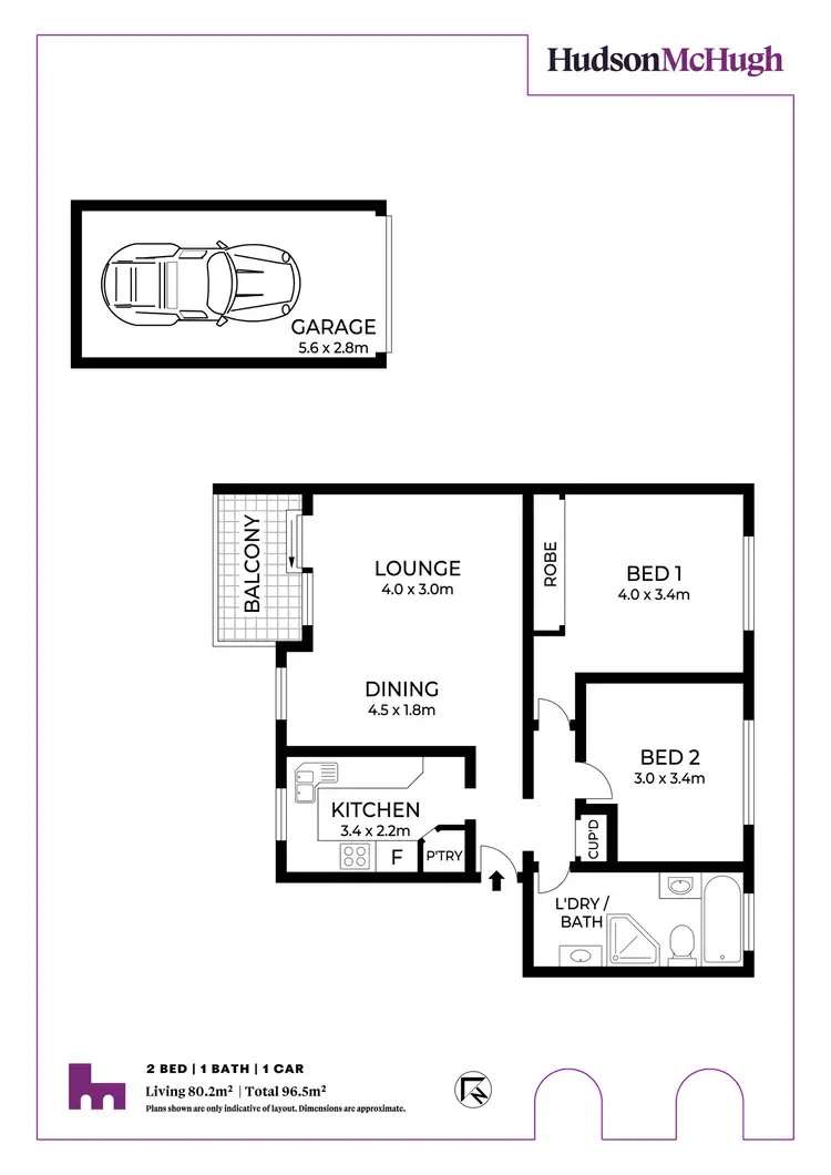 Floorplan of Homely unit listing, 14/3 Chandos Street, Ashfield NSW 2131