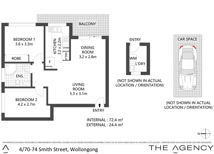 Floorplan of Homely unit listing, 4/70-74 Smith Street, Wollongong NSW 2500