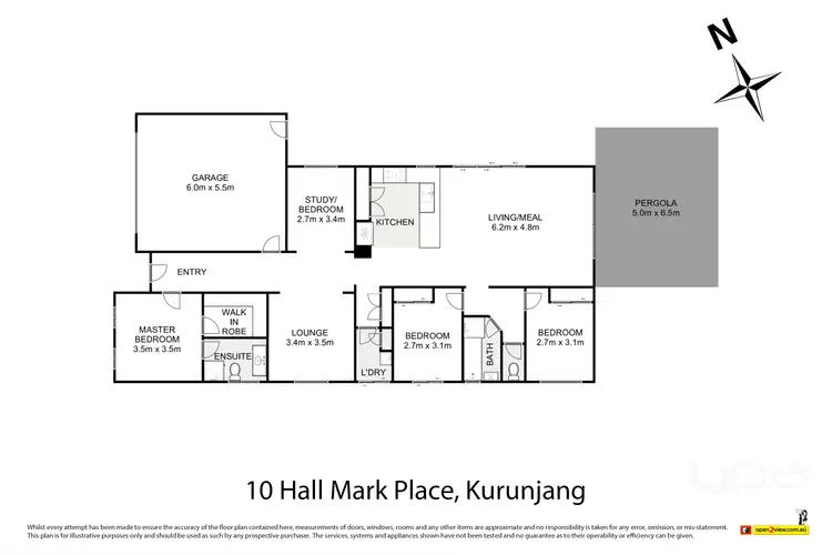 Floorplan of Homely house listing, 10 Hall Mark Place, Kurunjang VIC 3337