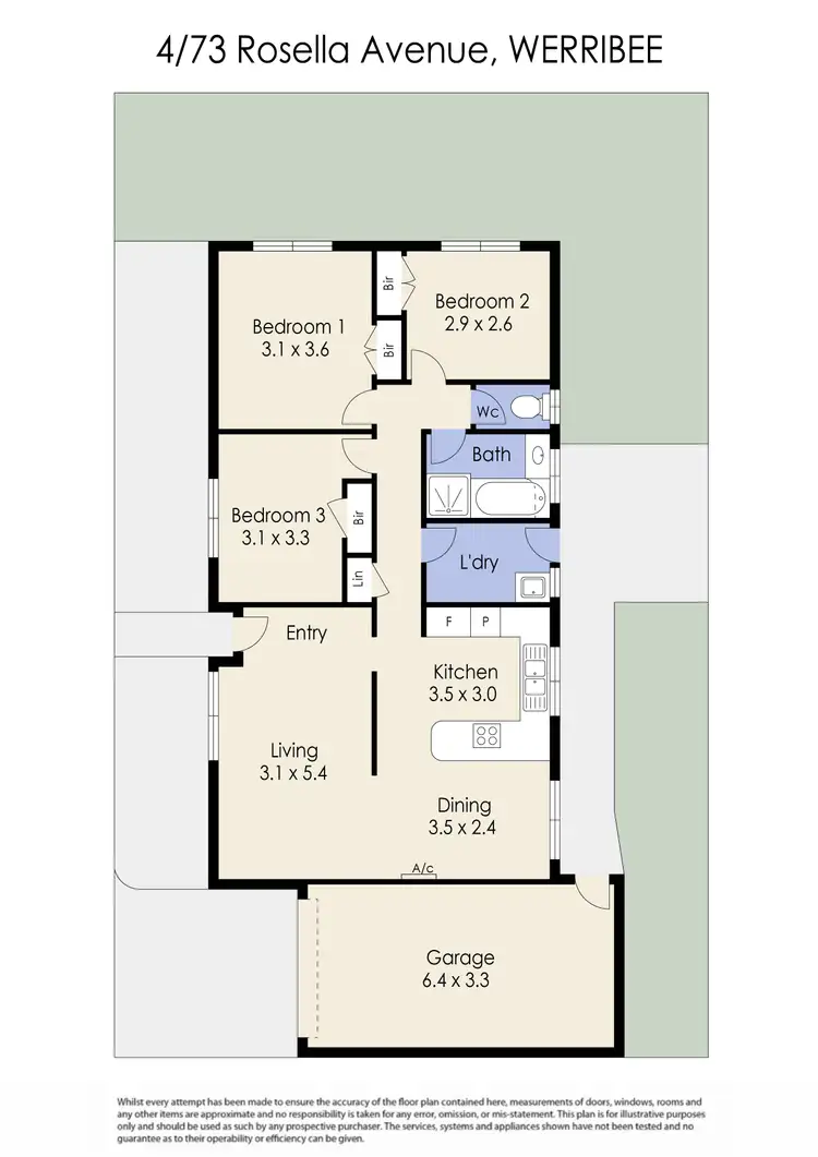 Floorplan of Homely unit listing, 4/73-75 Rosella Avenue, Werribee VIC 3030