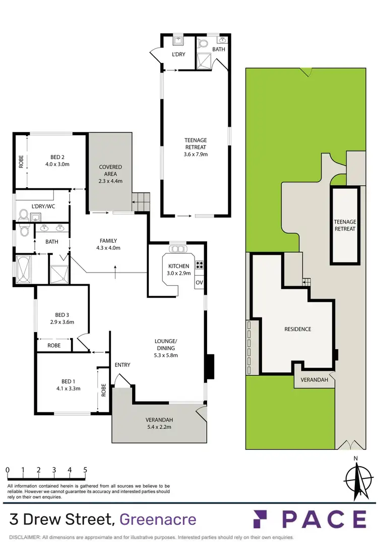 Floorplan of Homely house listing, 3 Drew Street, Greenacre NSW 2190