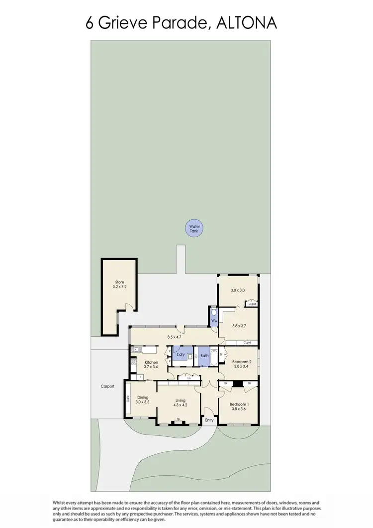 Floorplan of Homely house listing, 6 Grieve Parade, Altona VIC 3018