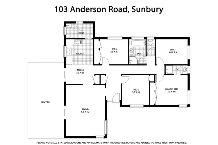Floorplan of Homely house listing, 103 Anderson Road, Sunbury VIC 3429