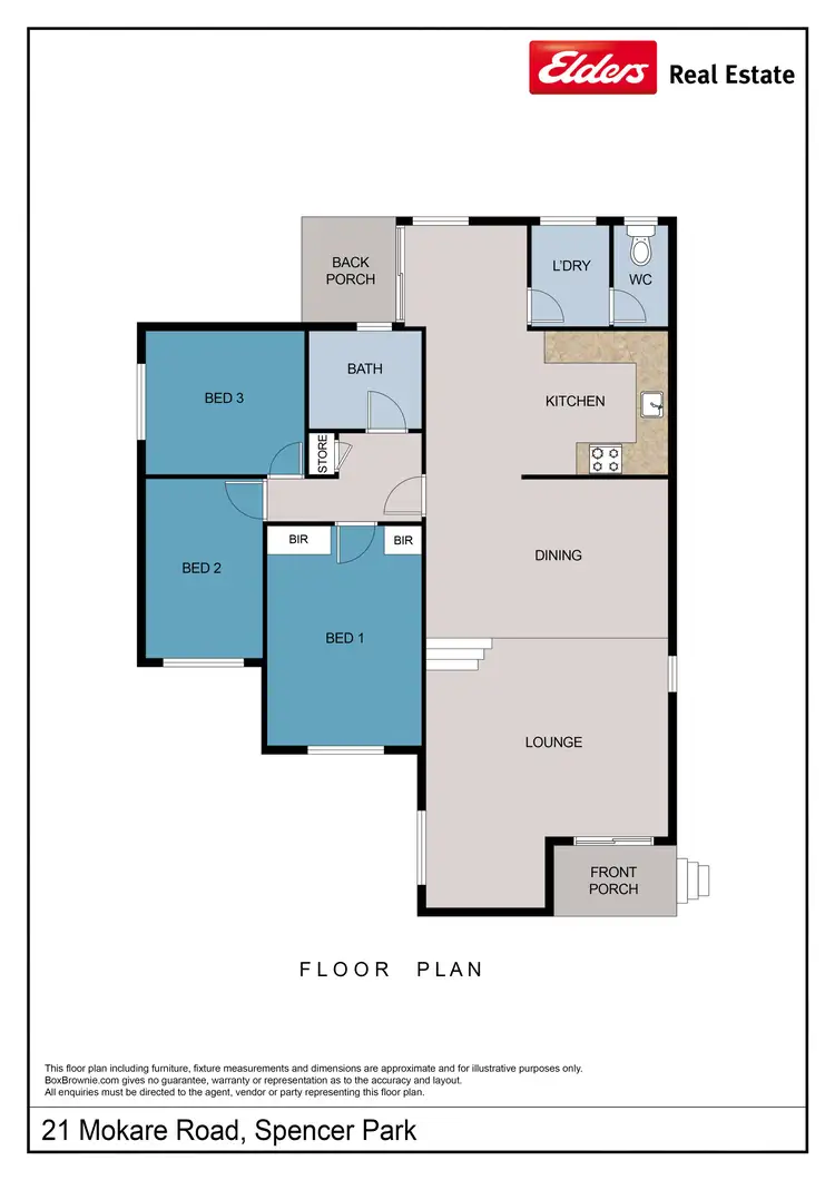 Floorplan of Homely house listing, 21 Mokare Road, Spencer Park WA 6330