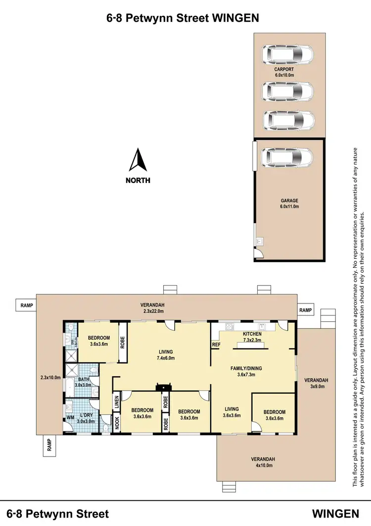 Floorplan of Homely house listing, 6-8 Petwynn Street, Wingen NSW 2337