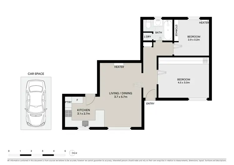 Floorplan of Homely apartment listing, 5/167 Glen Huntly Road, Elwood VIC 3184