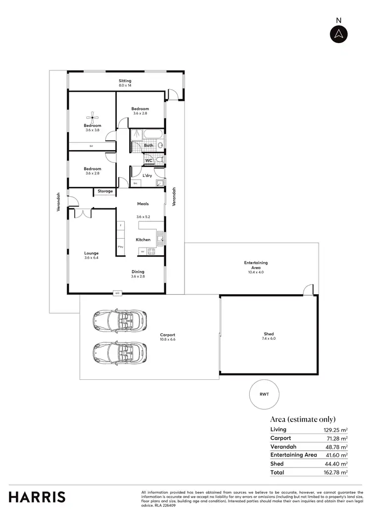 Floorplan of Homely house listing, 1 Warrawee Road, Stansbury SA 5582