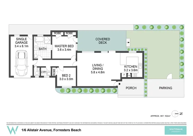 Floorplan of Homely house listing, 1/6 Alistair Avenue, Forresters Beach NSW 2260