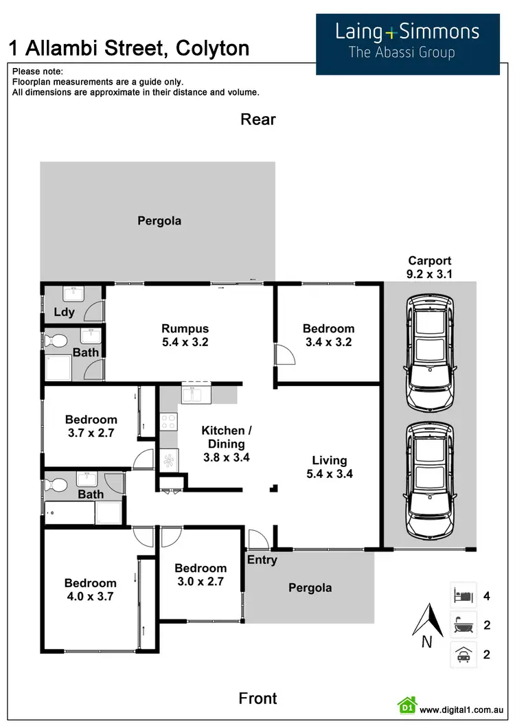 Floorplan of Homely house listing, 1 Allambi Street, Colyton NSW 2760