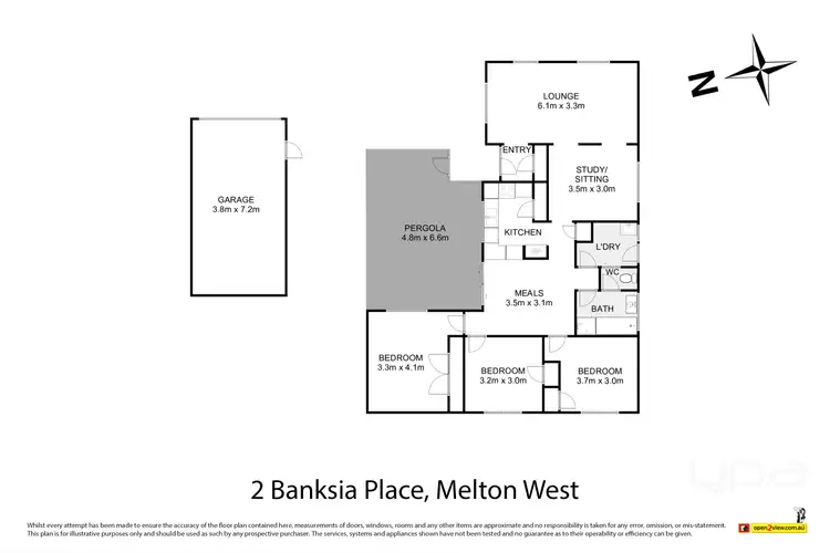 Floorplan of Homely house listing, 2 Banksia Place, Melton West VIC 3337