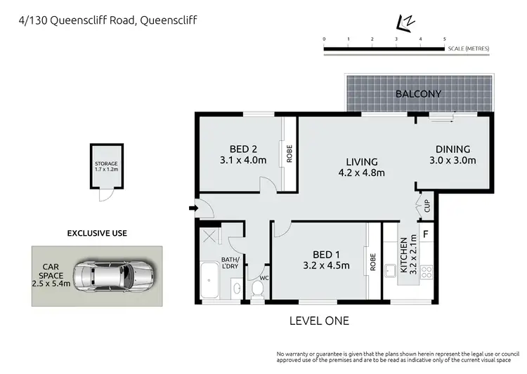 Floorplan of Homely apartment listing, 4/130 Queenscliff Road, Queenscliff NSW 2096