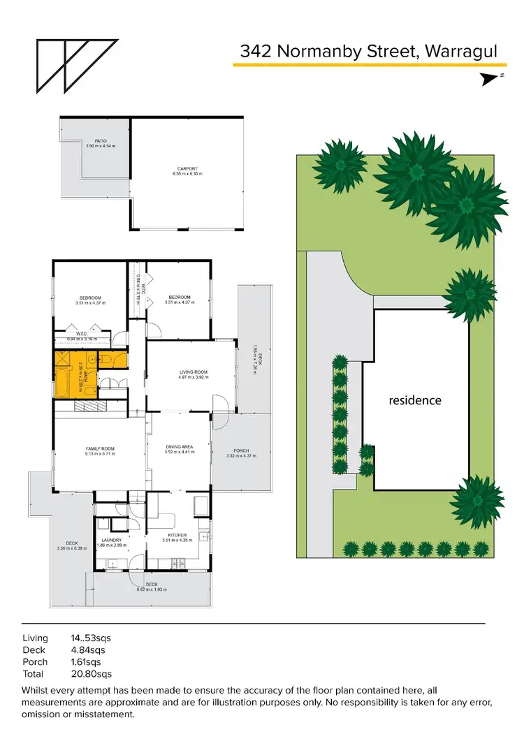 Floorplan of Homely house listing, 342 Normanby Street, Warragul VIC 3820