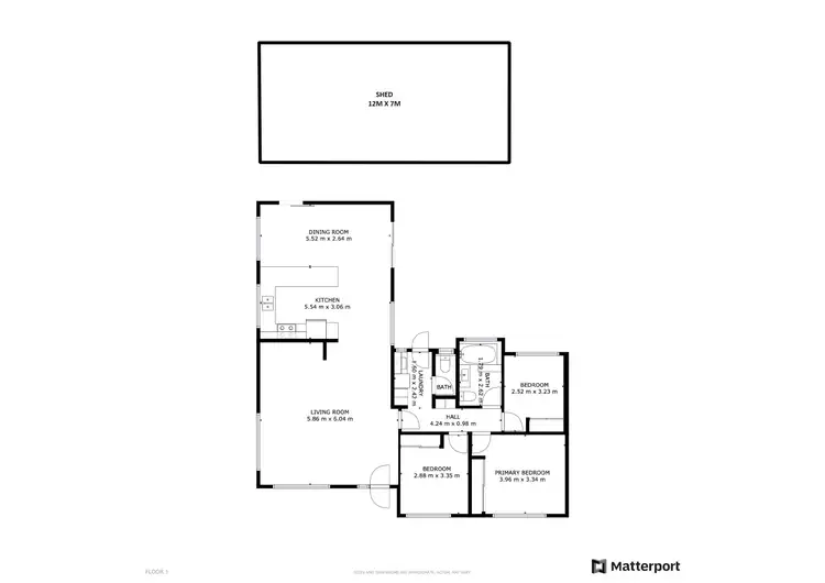 Floorplan of Homely house listing, 1 Lobelia Court, Mooroobool QLD 4870