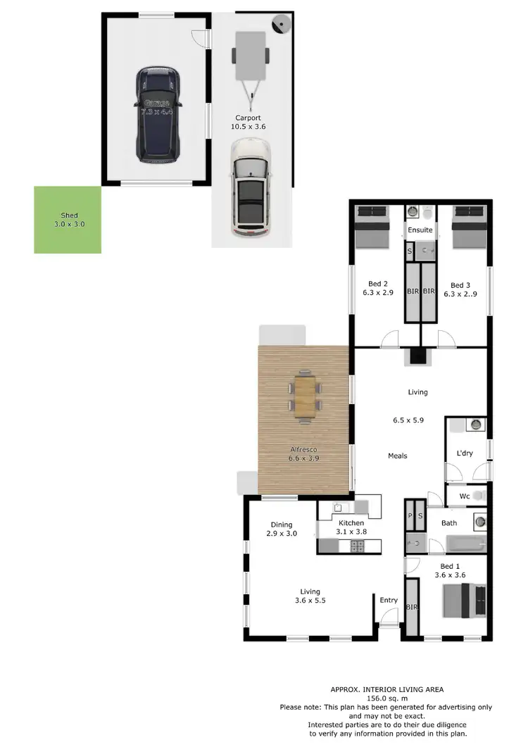 Floorplan of Homely house listing, 10 McDermott Court, Wodonga VIC 3690
